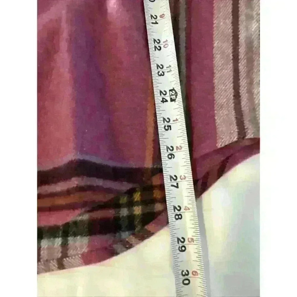 NWT Only Purple Plaid Flannel Oversized Shacket US 38 US Size 6 - Picture 12 of 15